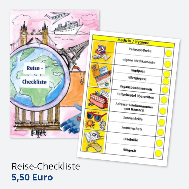 Reise-Checkliste - 5,50 Euro